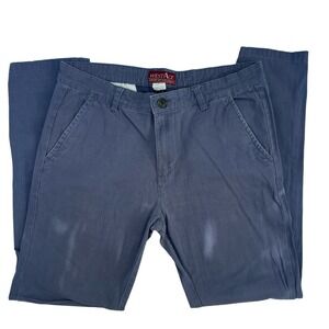 West Ace Men's Stretch Flex Chino Navy Blue Trouser Size 32/30